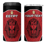 Egypt Football Custom 4 in 1 Can Cooler Tumbler Ancient Egypt Style
