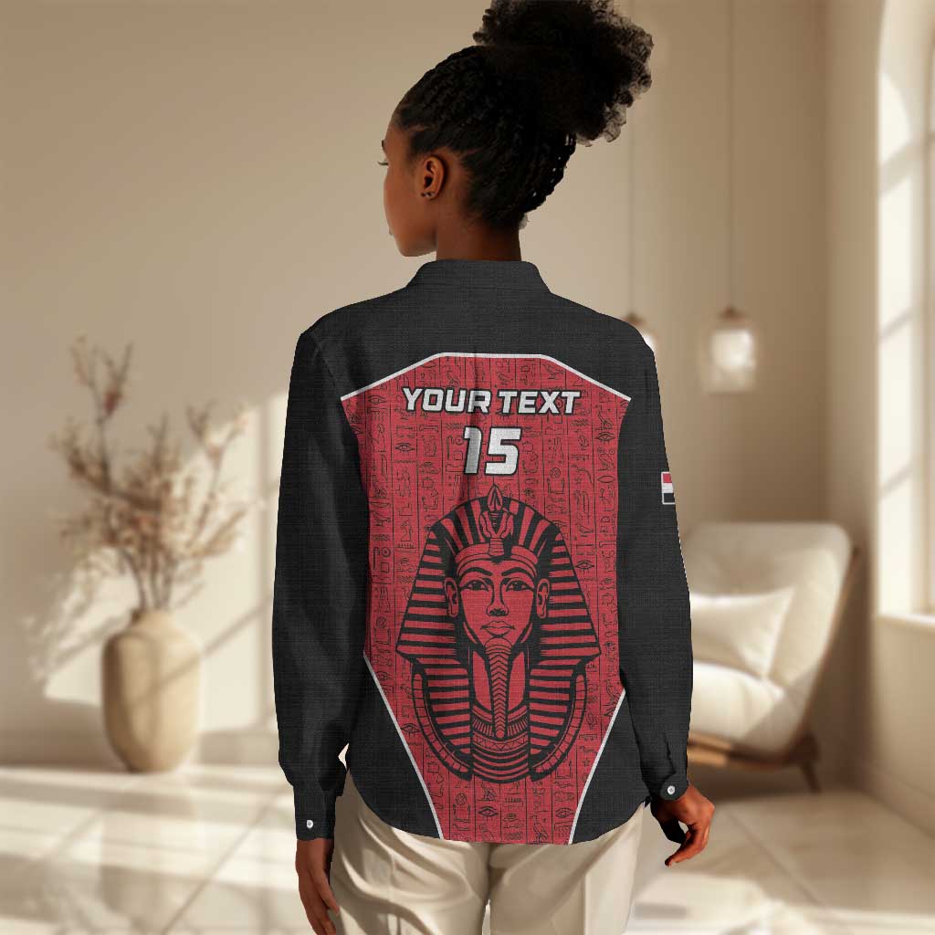Egypt Football Custom Women Casual Shirt Ancient Egypt Style LT15