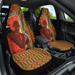 African Happy Mother's Day Car Seat Cover Black Mothers Kente Pattern
