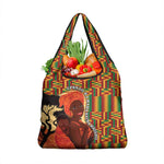 African Happy Mother's Day Grocery Bag Black Mothers Kente Pattern