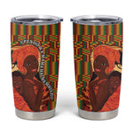 African Happy Mother's Day Tumbler Cup Black Mothers Kente Pattern