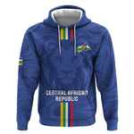 Custom Central African Republic Football Hoodie Allez Les Fauves