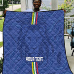 Custom Central African Republic Football Quilt Allez Les Fauves