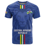 Custom Central African Republic Football T shirt Allez Les Fauves