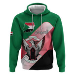 Personalized Sudan Hoodie Coat Of Arms Flag Style