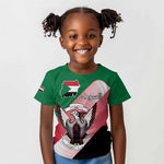 Personalized Sudan Kid T shirt Coat Of Arms Flag Style