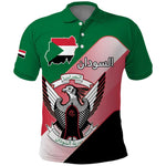 Personalized Sudan Polo Shirt Coat Of Arms Flag Style