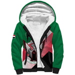 Personalized Sudan Sherpa Hoodie Coat Of Arms Flag Style