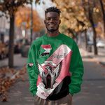 Personalized Sudan Sweatshirt Coat Of Arms Flag Style