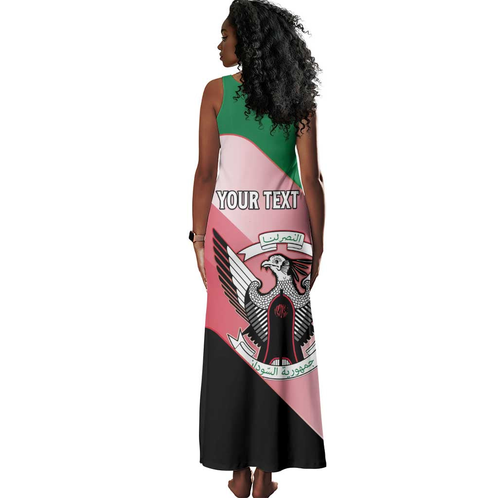 Personalized Sudan Tank Maxi Dress Coat Of Arms Flag Style