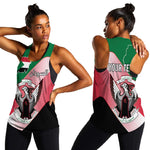 Personalized Sudan Women Racerback Tank Coat Of Arms Flag Style