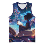 Black Girls Book Lovers Basketball Jersey So Many Books - So Little Time - African Pride