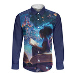Black Girls Book Lovers Long Sleeve Button Shirt So Many Books - So Little Time