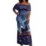 Black Girls Book Lovers Off Shoulder Maxi Dress So Many Books - So Little Time
