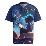 Black Girls Book Lovers Rugby Jersey So Many Books - So Little Time