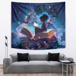 Black Girls Book Lovers Tapestry So Many Books - So Little Time