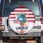 Liberia Flag Day Spare Tire Cover Coat Of Arms With Map