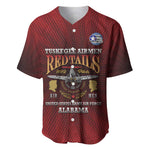 Personalized Tuskegee Red Tails Airmen Baseball Jersey WWII Legacy Tribute - African Pride