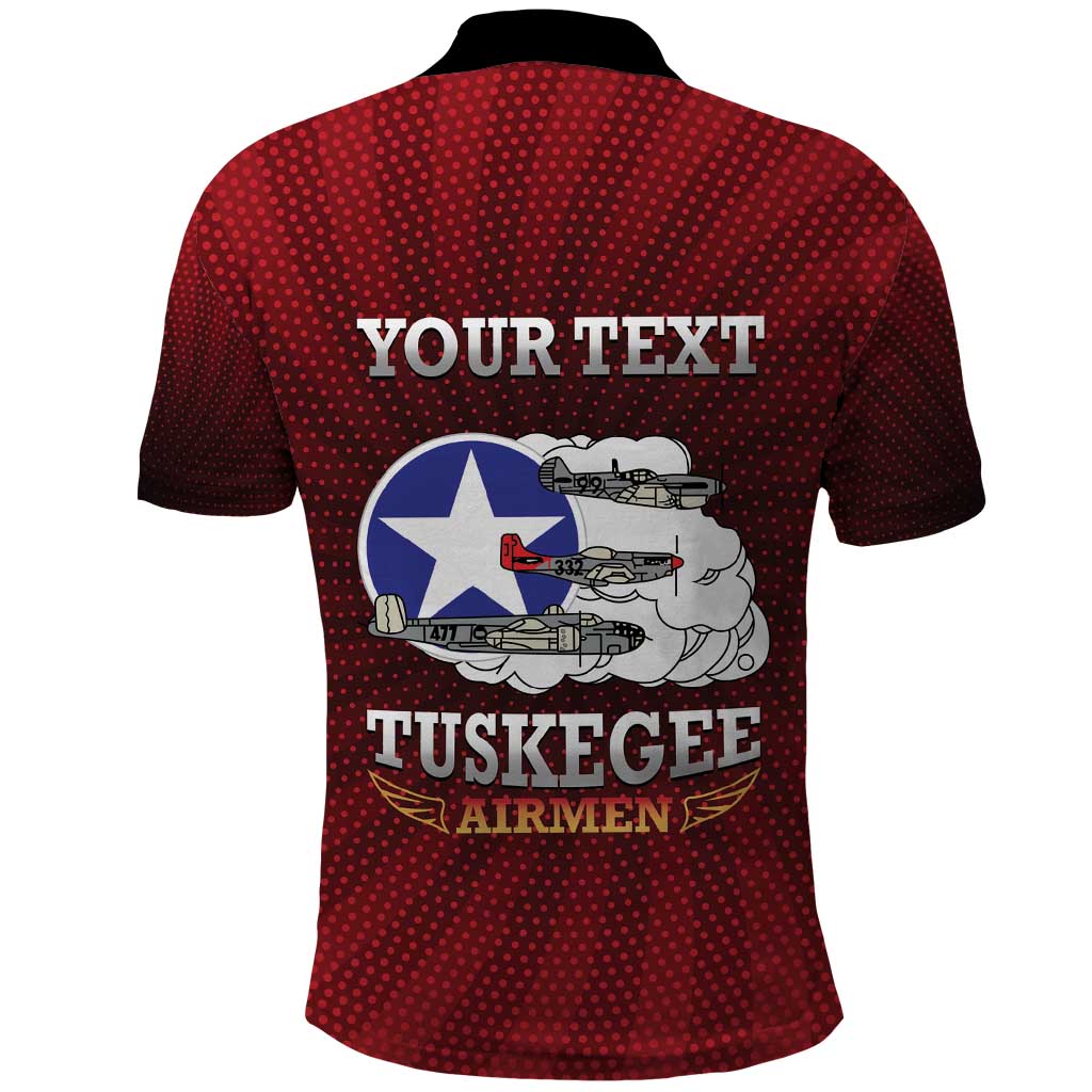 Personalized Tuskegee Red Tails Airmen Polo Shirt WWII Legacy Tribute - African Pride