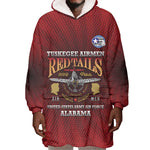 Personalized Tuskegee Red Tails Airmen Wearable Blanket Hoodie WWII Legacy Tribute - African Pride