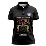 Personalized Red Tails Legacy Women Polo Shirt WWII Legacy Tribute - Black Color - African Pride