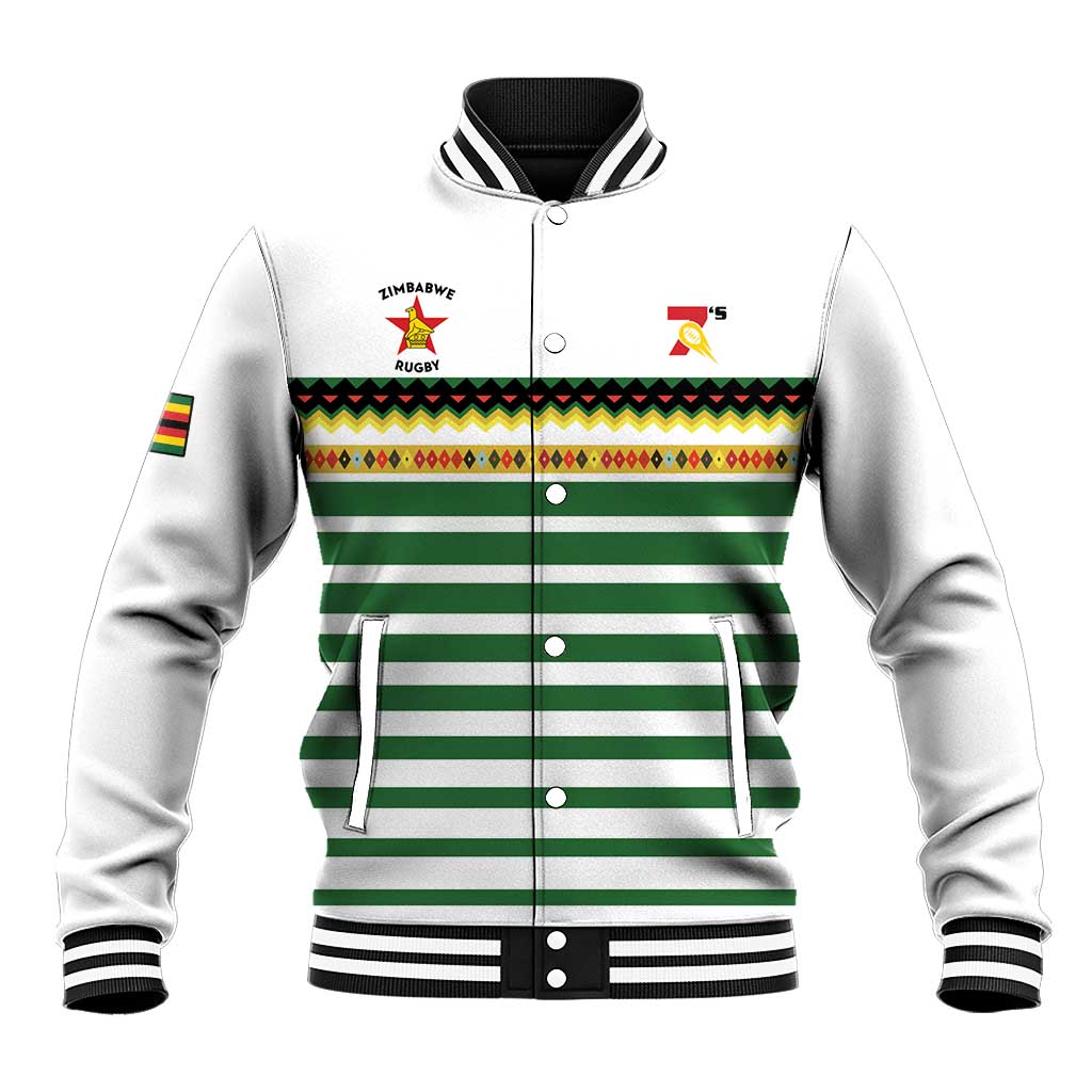 Zimbabwe Rugby Sevens Custom Baseball Jacket Go Cheetahs - African Pride