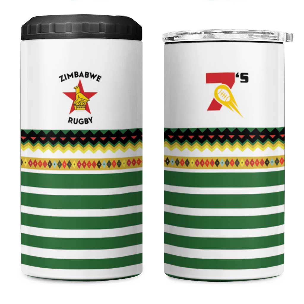 Zimbabwe Rugby Sevens 4 in 1 Can Cooler Tumbler Go Cheetahs - African Pride