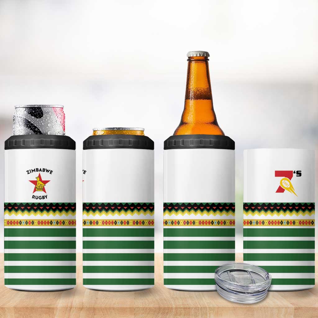 Zimbabwe Rugby Sevens 4 in 1 Can Cooler Tumbler Go Cheetahs - African Pride
