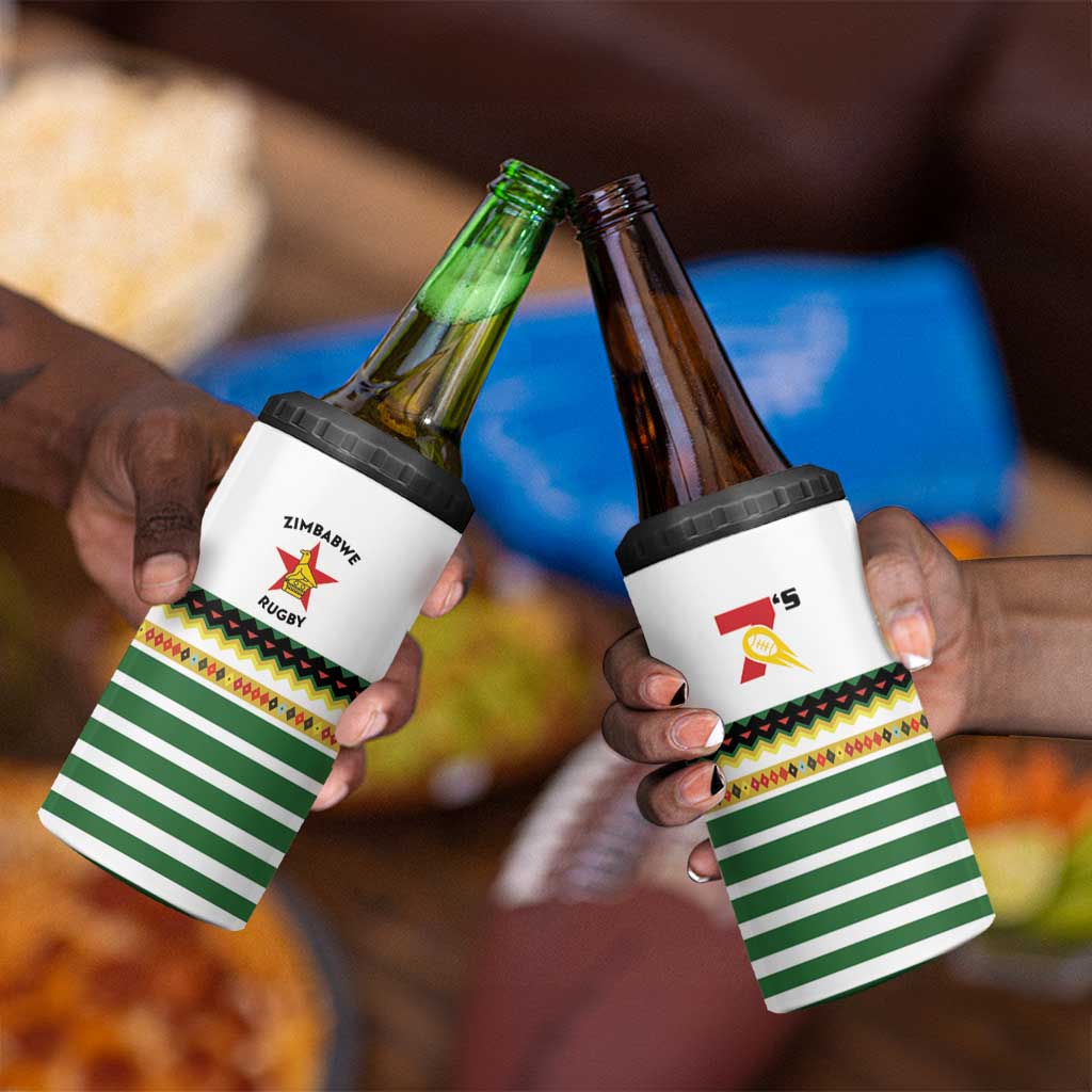 Zimbabwe Rugby Sevens 4 in 1 Can Cooler Tumbler Go Cheetahs - African Pride