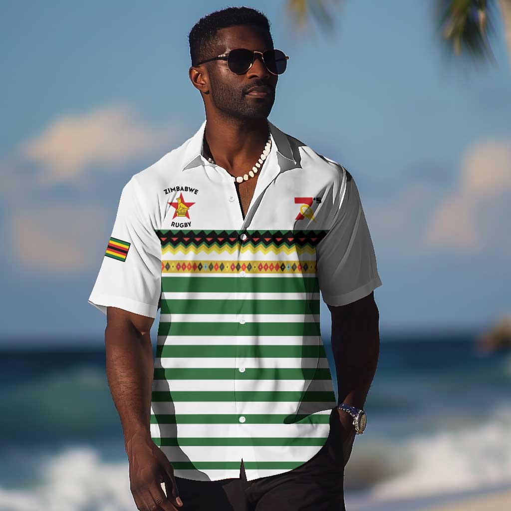 Zimbabwe Rugby Sevens Custom Hawaiian Shirt Go Cheetahs - African Pride
