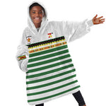 Zimbabwe Rugby Sevens Custom Kid Wearable Blanket Hoodie Go Cheetahs - African Pride