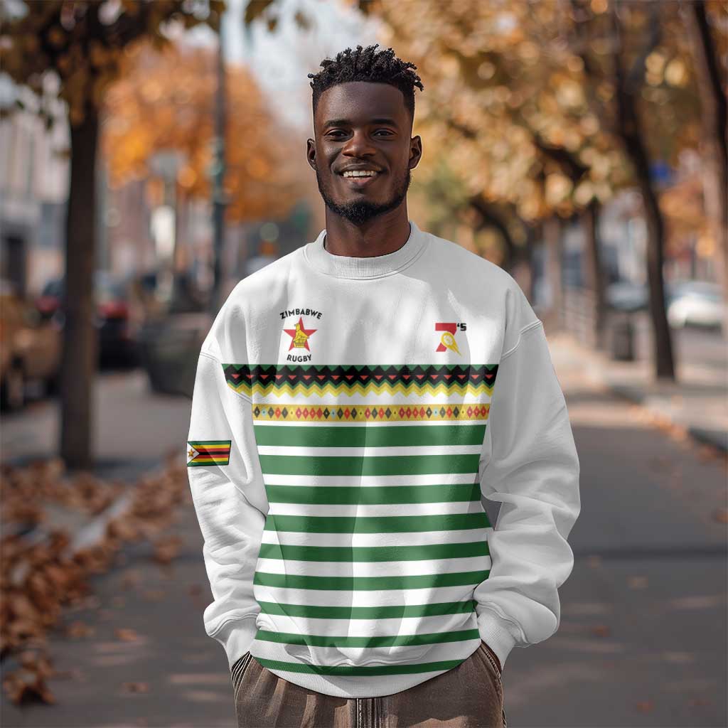 Zimbabwe Rugby Sevens Custom Sweatshirt Go Cheetahs - African Pride