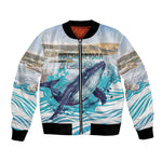 Personalized South Africa Whale Hermanus Fest Bomber Jacket - African Pride