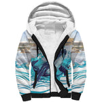 Personalized South Africa Whale Hermanus Fest Sherpa Hoodie - African Pride