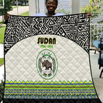 Sudan Quilt Coat Of Arms 1956-1970 With African Pattern - African Pride