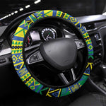 Sudan Steering Wheel Cover Coat Of Arms 1956-1970 With African Pattern - African Pride