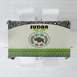 Sudan Tablecloth Coat Of Arms 1956-1970 With African Pattern - African Pride