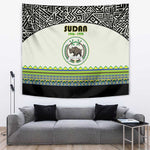 Sudan Tapestry Coat Of Arms 1956-1970 With African Pattern - African Pride
