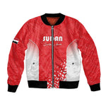 Custom Sudan Football Bomber Jacket Yalla Falcons of Jediane - African Pride