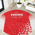 Sudan Football Round Carpet Yalla Falcons of Jediane - African Pride