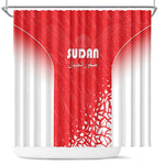 Sudan Football Shower Curtain Yalla Falcons of Jediane - African Pride
