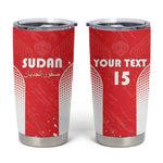 Custom Sudan Football Tumbler Cup Yalla Falcons of Jediane - African Pride