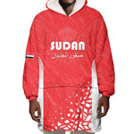 Custom Sudan Football Wearable Blanket Hoodie Yalla Falcons of Jediane - African Pride