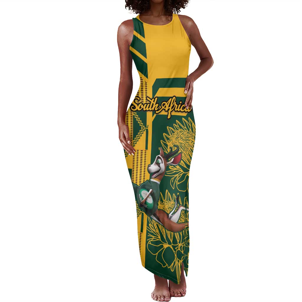 Custom South Africa Rugby Beach Blanket Springboks With Protea Cynaroides LT18