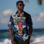 Personalized Central African Republic Hawaiian Shirt Elephant With King Protea