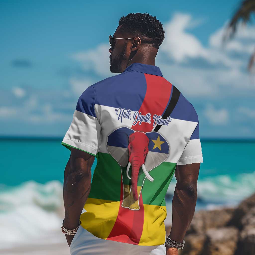 Central African Republic Republic Day 1958 Hawaiian Shirt Zo Kwe Zo - Flag Style