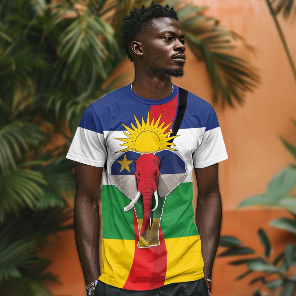 Central African Republic Republic Day 1958 T shirt Zo Kwe Zo - Flag Style