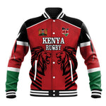 Custom Afro Kenya Rugby Baseball Jacket African Lion Head