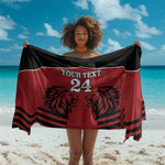 Custom Afro Kenya Rugby Sarong African Lion Head