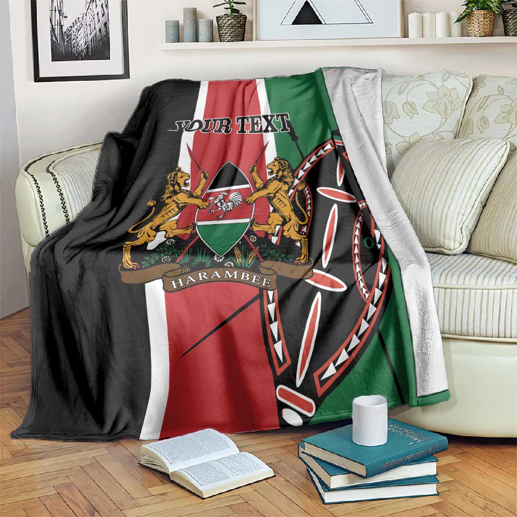 Happy Jamhuri Day Kenya Hooded Blanket Kenyan Lion and Maasai Shield LT9 main image 0